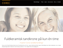 Tablet Screenshot of cerec.dk